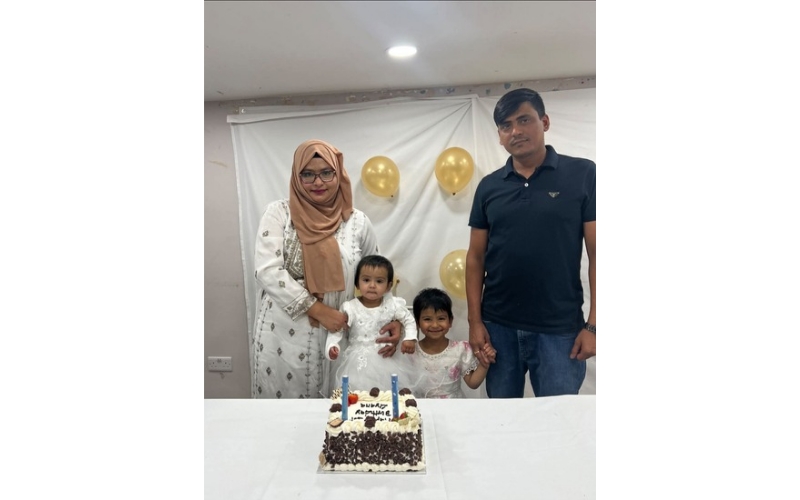 লন্ডনে এবিএম মাসুদুল আলমের কন্যা লিয়ানা আলম মাহারিনের প্রথম জন্মদিন উদযাপন